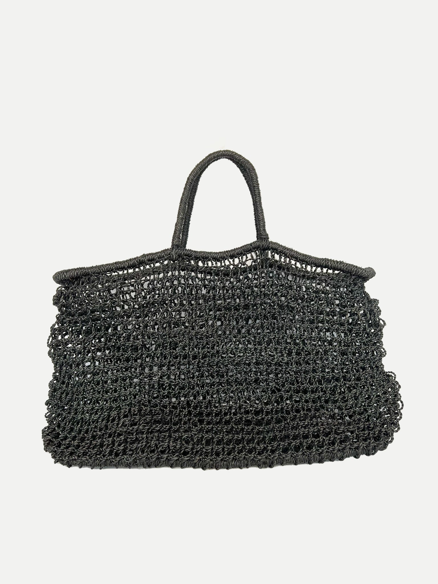 Araw Abaca Black Tote – Anahaw Studio